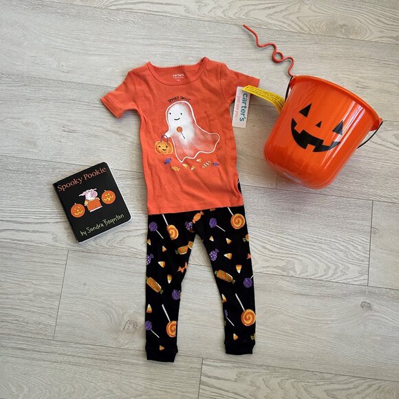 Halloween Bundle Ghost Spooky Sweet 18 month Outfit Set NWT - Picture 13 of 13